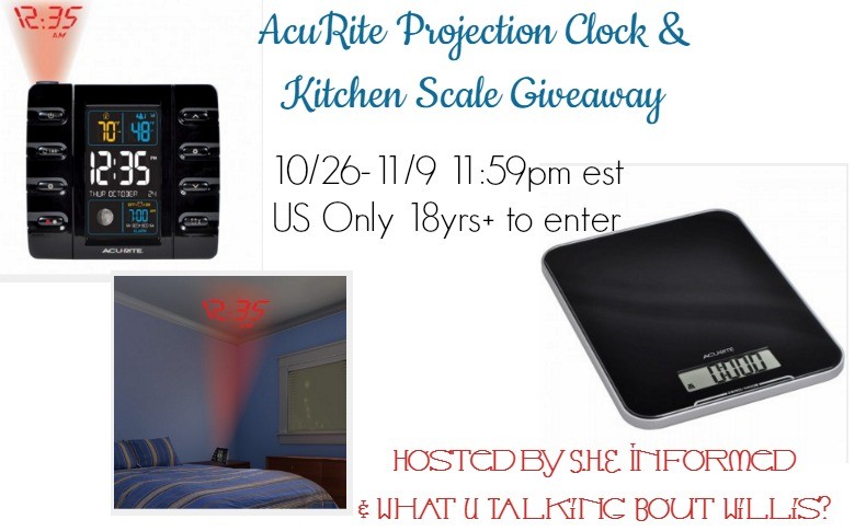 AcuRite Projection Clock & Kitchen Scale Giveaway AcuRite Giveaway