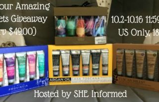 Win Four Amazing Gift sets Giveaway (arv $49.00)